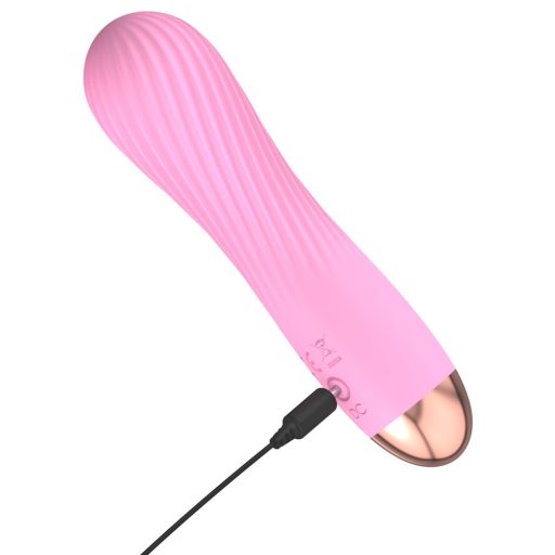 Cuties Mini - akkus, vízálló, spirális vibrátor pink