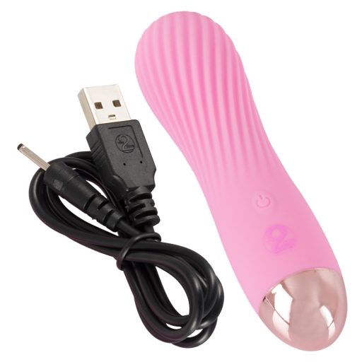 Cuties Mini - akkus, vízálló, spirális vibrátor pink