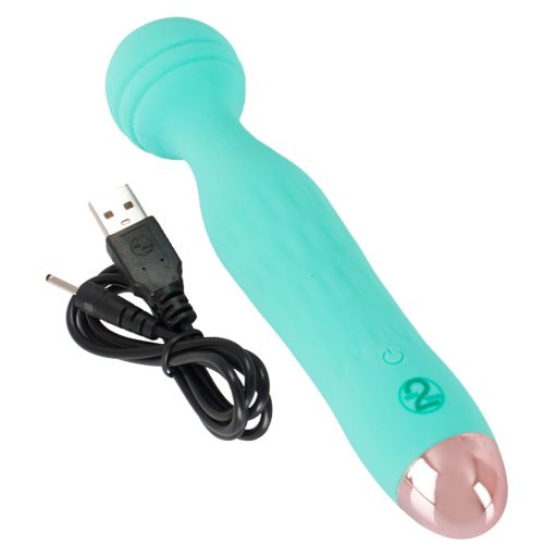 Cuties Mini Wand - akkus, vízálló, masszírozó vibrátor zöld