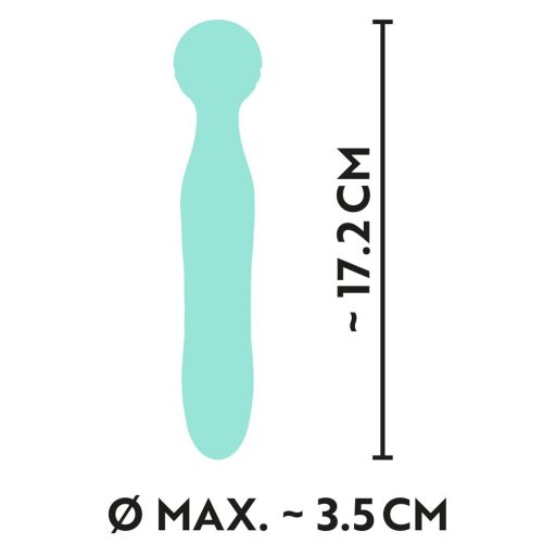 Cuties Mini Wand - akkus, vízálló, masszírozó vibrátor zöld