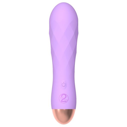 Cuties Mini - akkus, vízálló, rácsos vibrátor lila