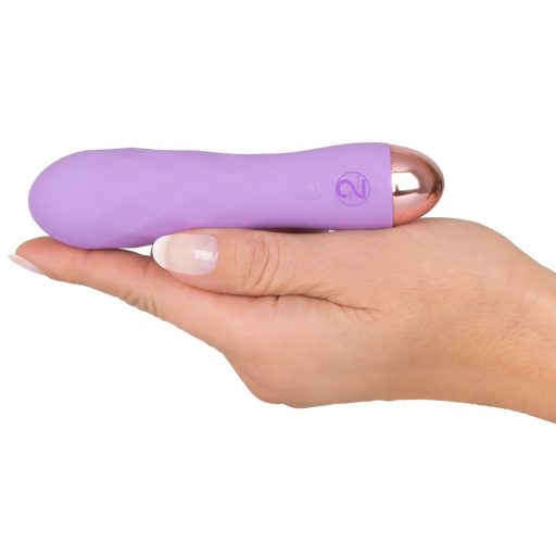 Cuties Mini - akkus, vízálló, rácsos vibrátor lila