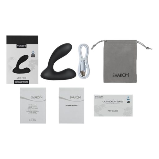 Svakom Vick Neo - akkus VR anál vibrátor fekete