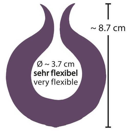 Couples Choice - akkus, kétmotoros péniszgyűrű lila
