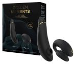   Womanizer Golden Moments 2 - csiklóizgató és párvibrátor (fekete)