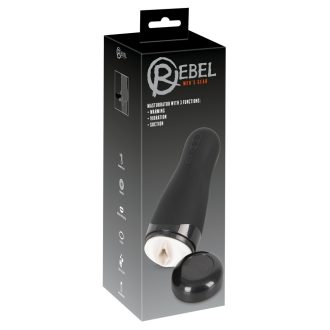 Rebel 3 Function - akkus, melegítő műpunci maszturbátor