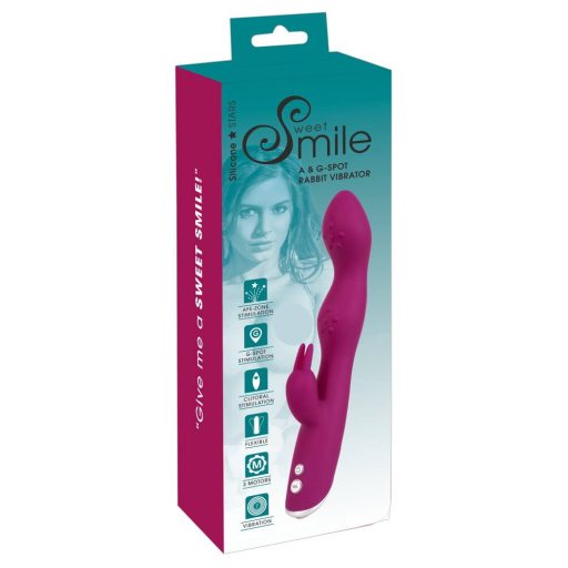 SMILE - flexibilis, csiklókaros A és G-pont vibrátor lila