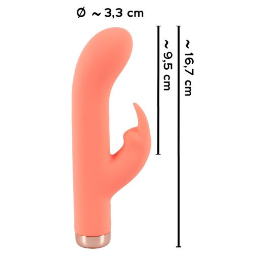 You2Toys peachy! mini rabbit - akkus, nyuszis vibrátor barack