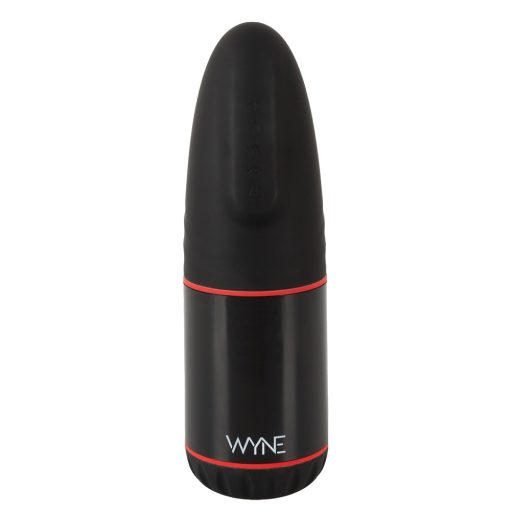 WYNE 02 - akkus, rezgő-szívó maszturbátor fekete-fehér