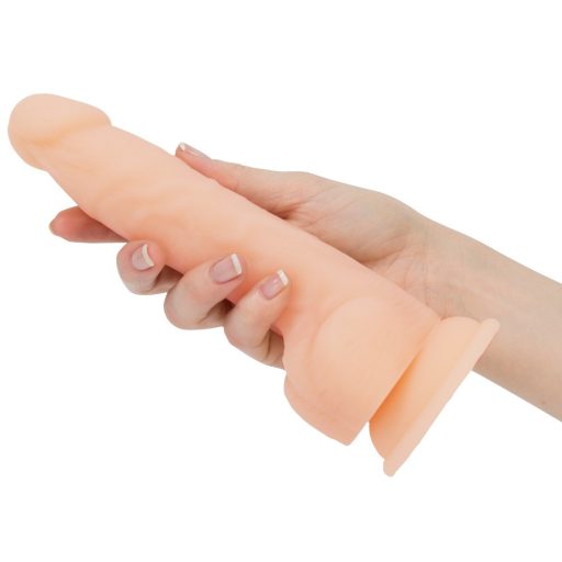 Naked Addiction Rotating 8 - akkus, forgó vibrátor 20cm - natúr