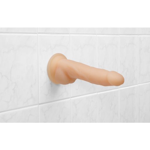 Naked Addiction Rotating 8 - akkus, forgó vibrátor 20cm - natúr