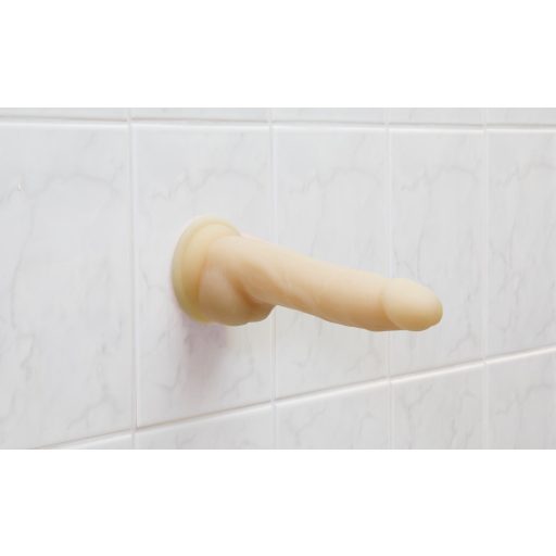 Naked Addiction Rotating 7 - akkus, forgó vibrátor 18cm - natúr