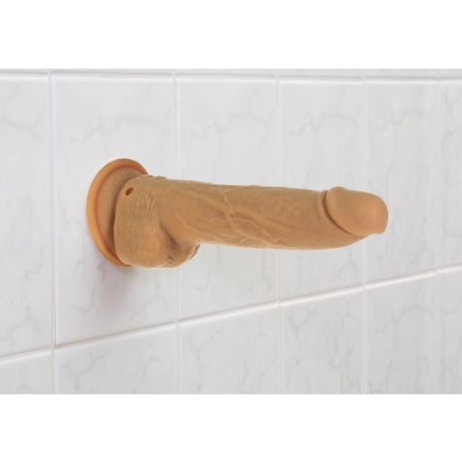 Naked Addiction Thrusting 9 - rádiós, lökő vibrátor - sötét 23cm