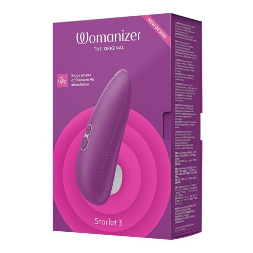 Womanizer Starlet 3 - léghullámos csiklóizgató lila