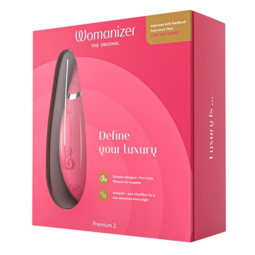 Womanizer Premium 2 - akkus, vízálló csiklóizgató pink
