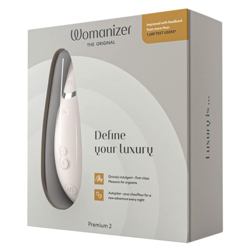 Womanizer Premium 2 - akkus, léghullámos csiklóizgató fehér