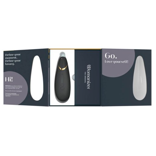 Womanizer Premium 2 - akkus, léghullámos csiklóizgató fekete