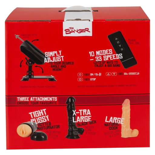 The Banger Fucking Machine - szexgép + 2 dildó és 1 műpunci