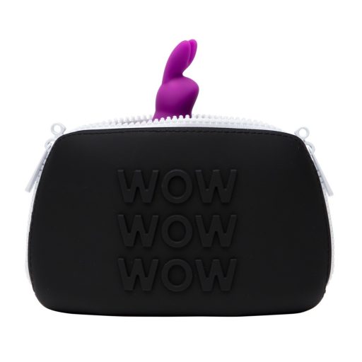 Happyrabbit Cock Kit - vibrációs péniszgyűrű tárolótáskával lila