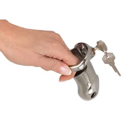 Fetish - fém péniszketrec ezüst