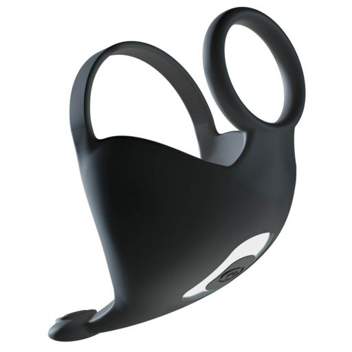 Rebel - akkus, heremasszírozós péniszgyűrű fekete