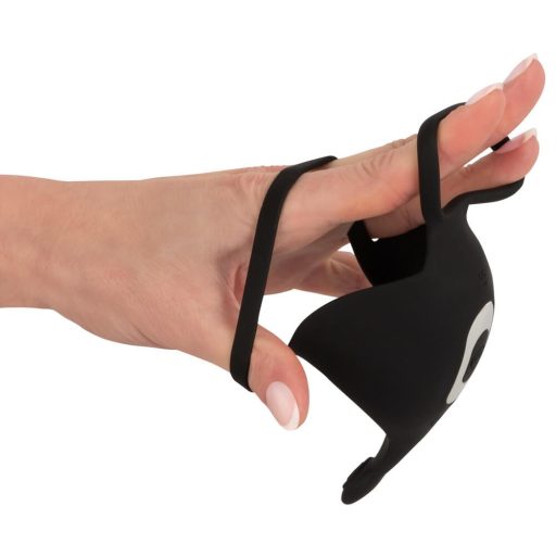 Rebel - akkus, heremasszírozós péniszgyűrű fekete