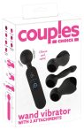   Couples Choice - akkus, melegítős masszírozó vibrátor (fekete)