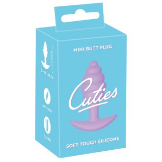 Cuties Mini Butt Plug - szilikon anál dildó - lila 2,8cm