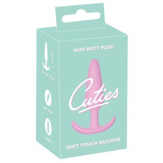 Cuties Mini Butt Plug - szilikon anál dildó - pink 2,1cm