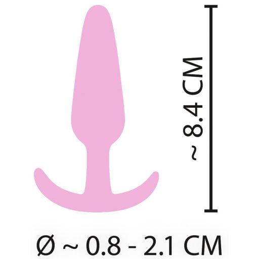 Cuties Mini Butt Plug - szilikon anál dildó - pink 2,1cm