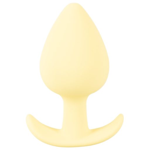 Cuties Mini Butt Plug - szilikon anál dildó - sárga 3,1cm