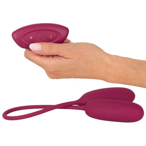 Smile Love Egg Duo - akkus, rádiós, vízálló vibrációs tojás lila
