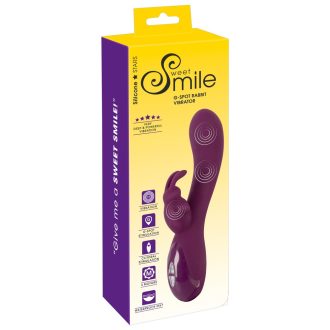 SMILE - akkus 3 motoros, csiklókaros vibrátor lila