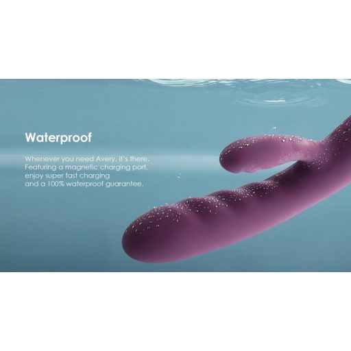 Svakom Avery - akkus, csiklókaros lökő vibrátor lila