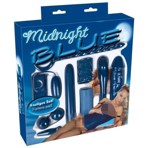 You2Toys - Midnight Blue - vibrátoros készlet 9 részes