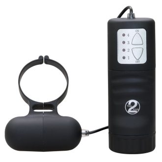 / Fekete vibrációs péniszgyűrű