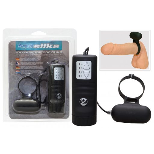 / Fekete vibrációs péniszgyűrű