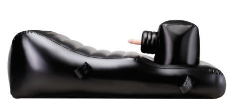Louisiana Lounger - szexágy beépített vibrátorral (fekete)