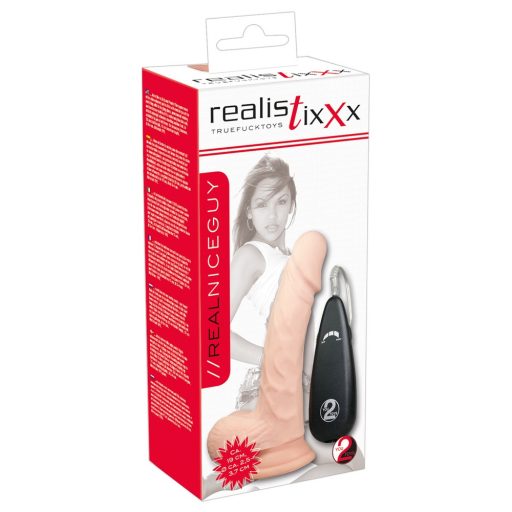 realistixxx Valódi, natúr vibrátor 17,5cm