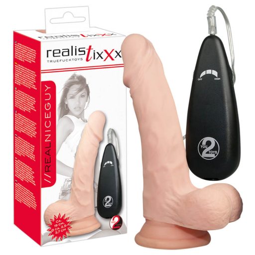 realistixxx Valódi, natúr vibrátor 17,5cm