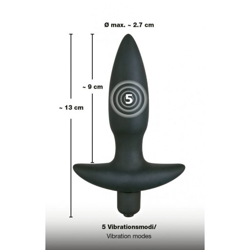Black Velvets anál plug vibrátor - kicsi