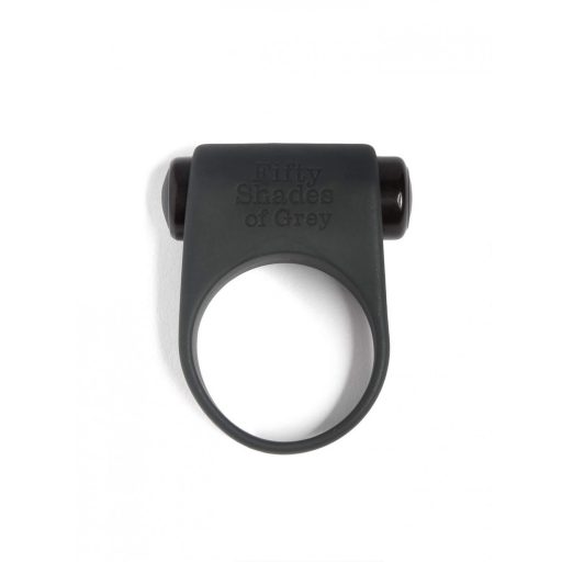A szürke ötven árnyalata - szilikon vibrációs péniszgyűrű fekete