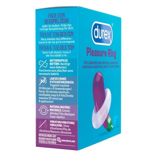 Durex Pleasure Ring - péniszgyűrű áttetsző