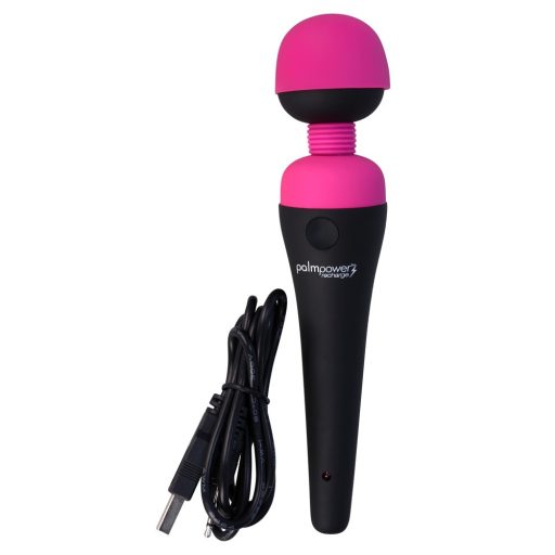 PalmPower Wand - akkus masszírozó vibrátor pink-fekete