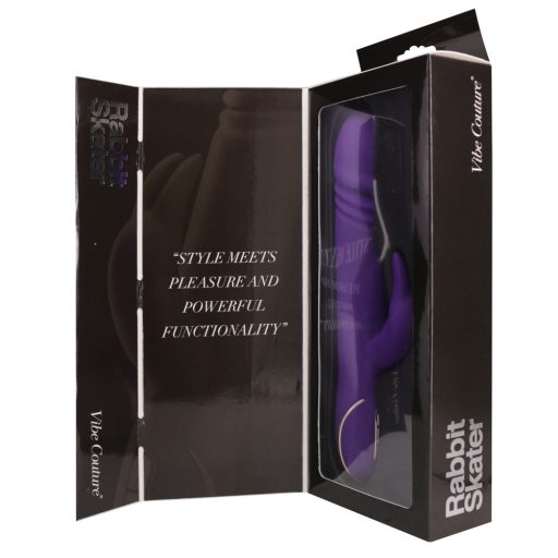 Vibe Couture Rabbit Skater - Nyuszis, lökő vibrátor lila