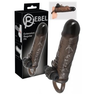 Rebel Regular - vibrációs péniszköpeny 19cm
