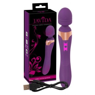 Javida Double - masszírozó vibrátor lila