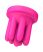 Caress - akkus, forgó csikló vibrátor szett (pink)