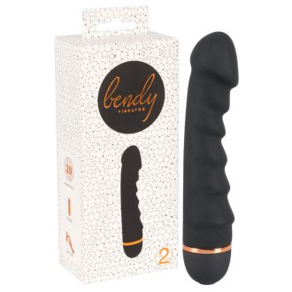 You2Toys - Bendy Ripple - bordás vibrátor fekete