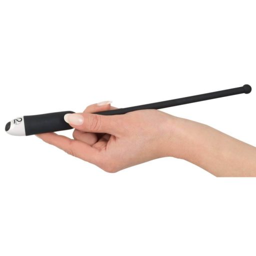 You2Toys DILATOR - hosszú, szilikon húgycsővibrátor - fekete 8-11mm